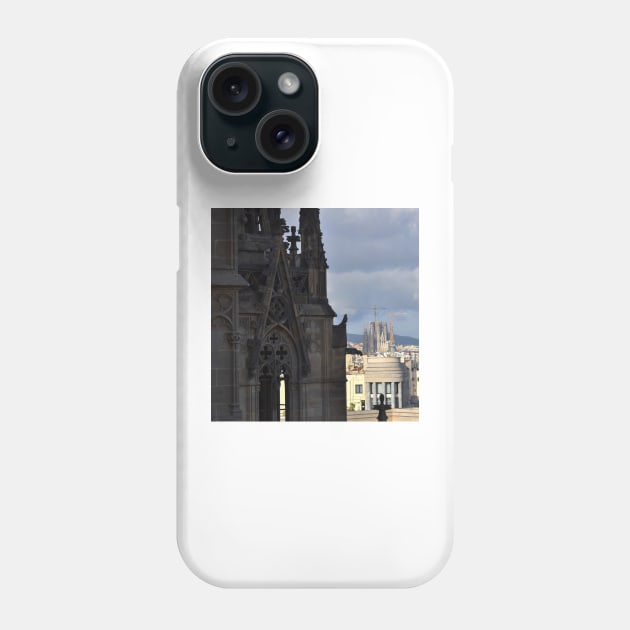 Cathedrals. Barcelona Phone Case by IgorPozdnyakov