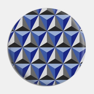 Geometric Triangles Pattern Pin
