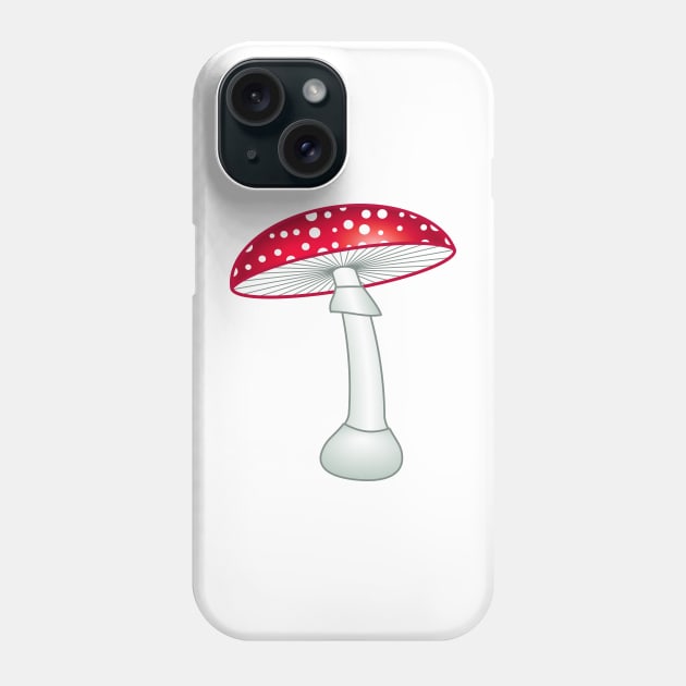 Amanita muscaria fungus Phone Case by AlexanderZam