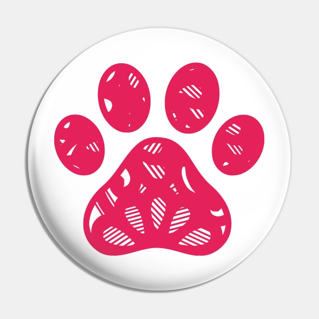 Dog Paw Pin by Rise And Design