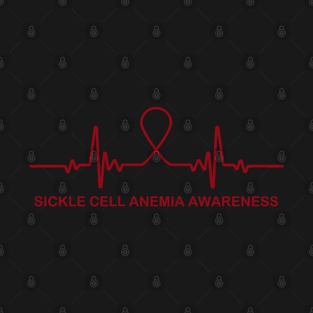 Sickle Cell Anemia Awareness Heartbeat - In This Family We Fight Together by BoongMie