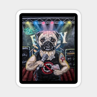 Metal Pug Magnet