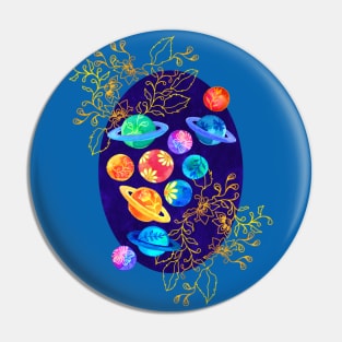 Opulent Planet Chintz Pin