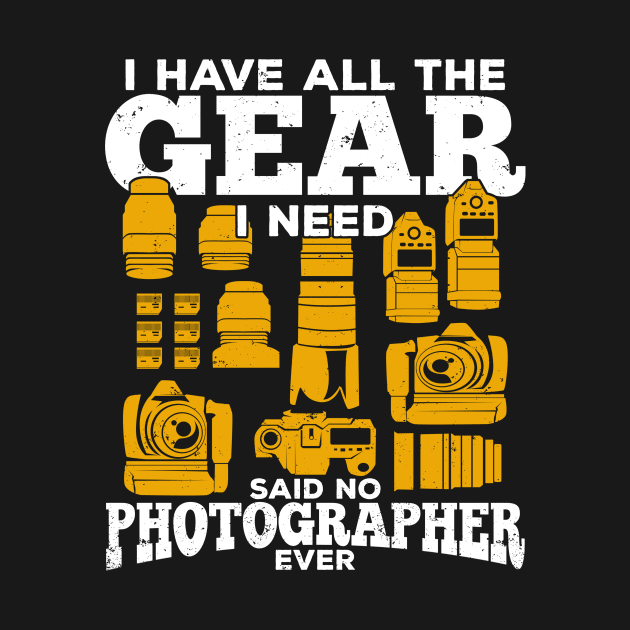 Funny Photography Gear Photographer Gift by Dolde08