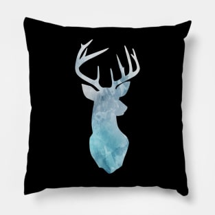 Watercolor Deer Illustration Pillow