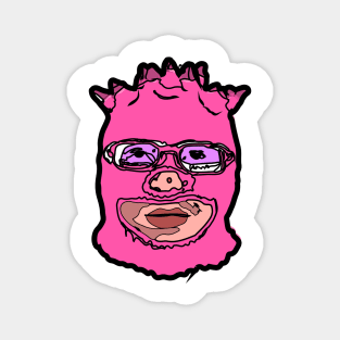 Pink Balaclava Magnet