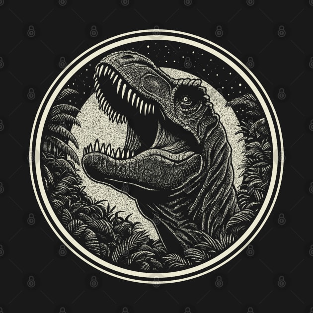 Tyrannosaurus Rex Roar (Bone White) by avperth