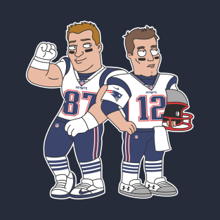 Gronk & Brady Pats Cartoon T-Shirt