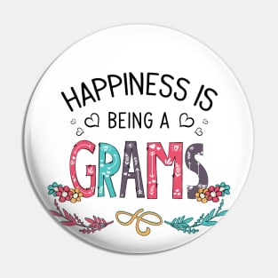 Happiness Is Being A Grams Wildflowers Valentines Mothers Day Pin