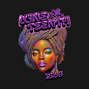 Juneteenth Girl logo T-Shirt