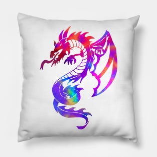 Rainbow Dragon Pillow