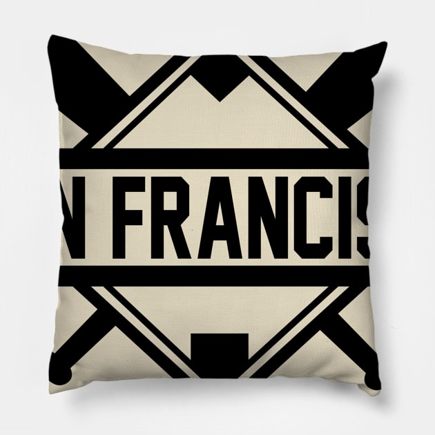 San Francisco Diamond Alternate Pillow by CasualGraphic