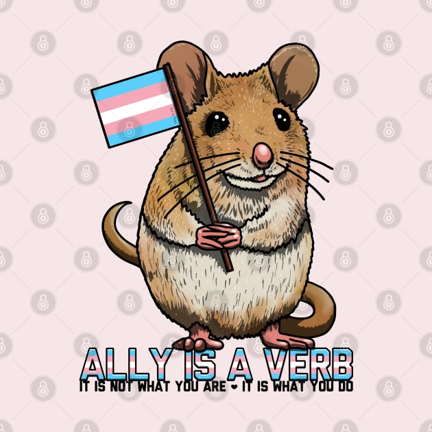 Ally is a Verb Trans Mouse by Art by Veya