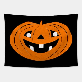 Cleveland Press Vintage Halloween Jack o Lantern Pumpkin Newspaper Print Distressed Tapestry