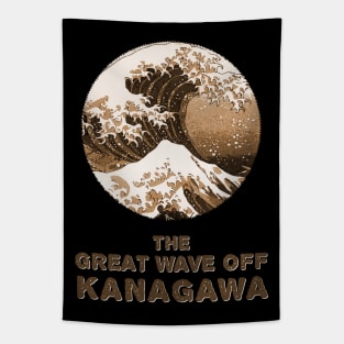 The Great Wave Off Kanagawa Vintage Abstract Fan Art Hokusai Japanese Masterpiece Tapestry