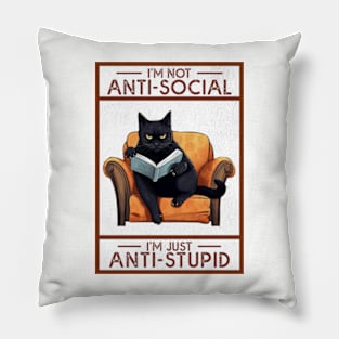 I'm Not Antisocial Pillow