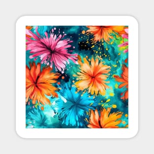 Rainbow flowers Magnet