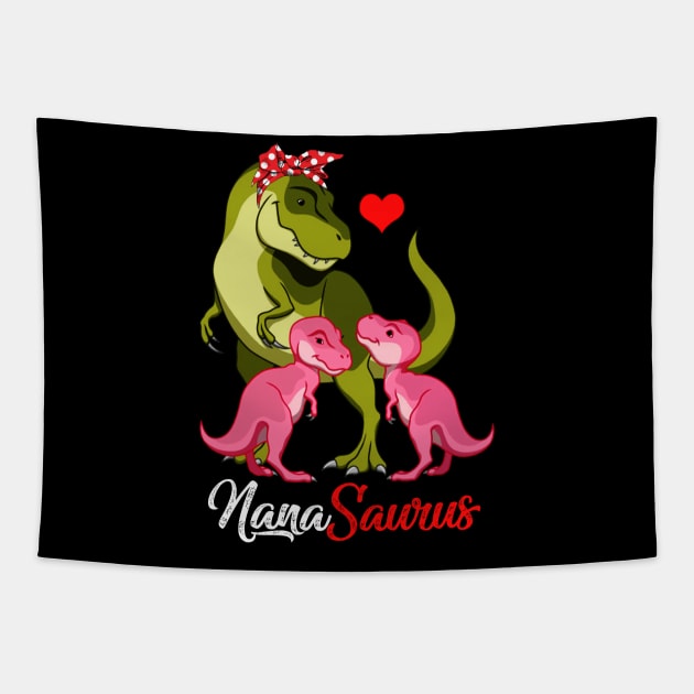 Nanasaurus T-Shirt T-rex Nana Saurus Dinosaur Tapestry by johnbbmerch