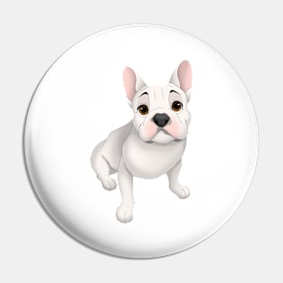 White French Bulldog Pin