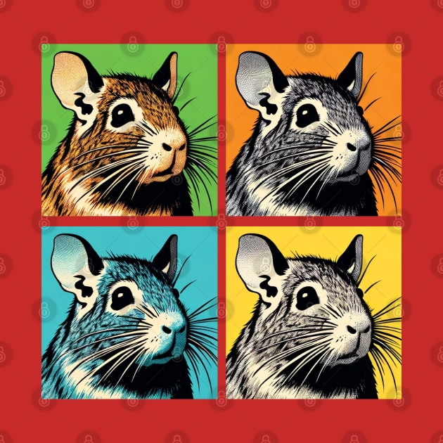 Pop Degu Art - Cute Degu by PawPopArt