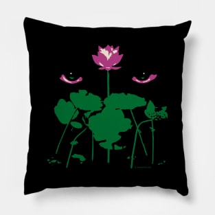 Black Pond Lotus Pillow