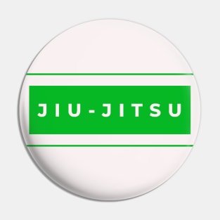 BJJ Jiu Jitsu Minimal Green Pin