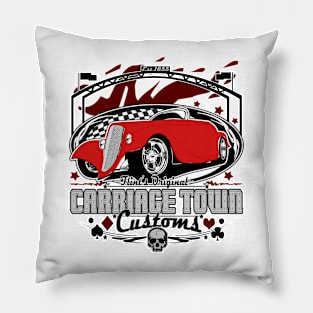 Flint's Carriage Town Customs Pillow