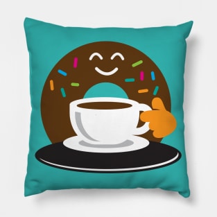 Donut and Coffee Pillow