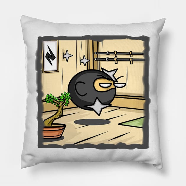 Ninja Shuriken Pillow by Leo Pringadhy