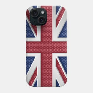 Union Jack Metal Look England United Kingdom Phone Case