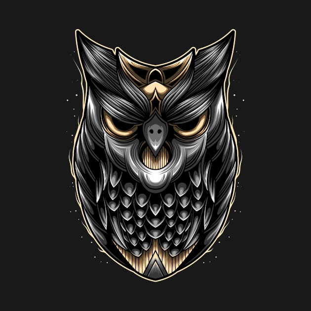 Head Owl by Nightnokturnal
