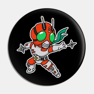 Kamen Rider ZX Chibi Style Kawaii Pin