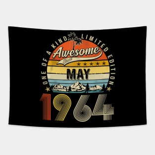 Awesome Since May 1964 Vintage 59th Birthday Tapestry