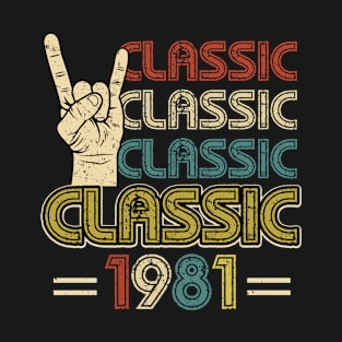 Rock Music Retro Classic 1981 T-Shirt