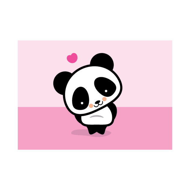 kawaii love panda by AidenSmith