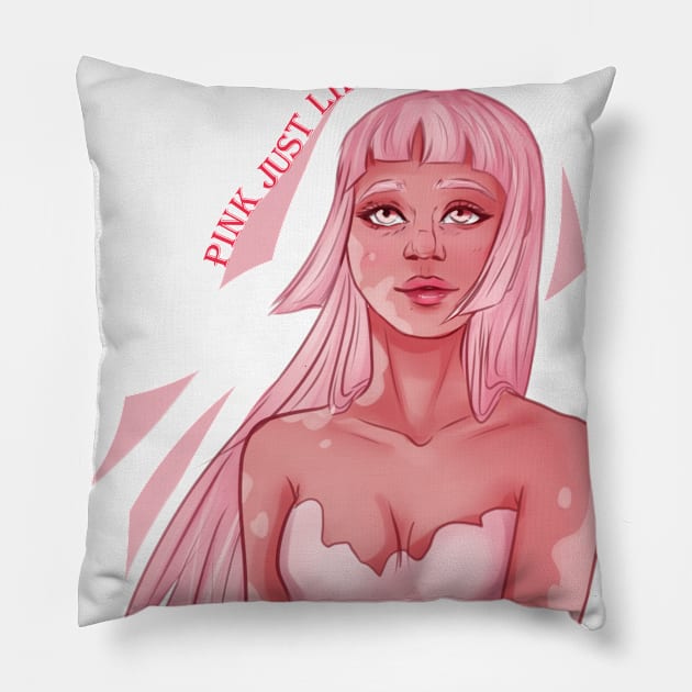 Pink Girl Pillow by DoubleDv60