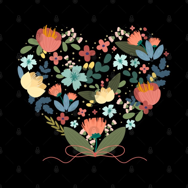 Floral Heart by Mako Design 