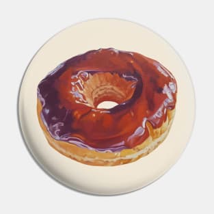 Chocolate Dip Donut painting (#3) Pin