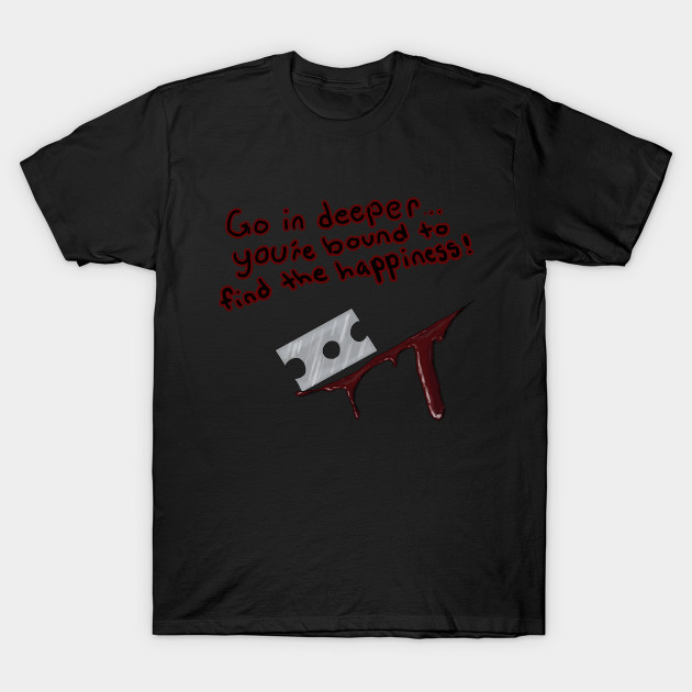 Razor Blade Bloody Feels Emo Goth Razor Blade T Shirt Teepublic Au