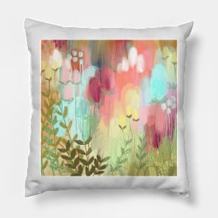 Peachy Meadow Pillow