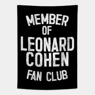 Leonard Cohen Fan Design Tapestry