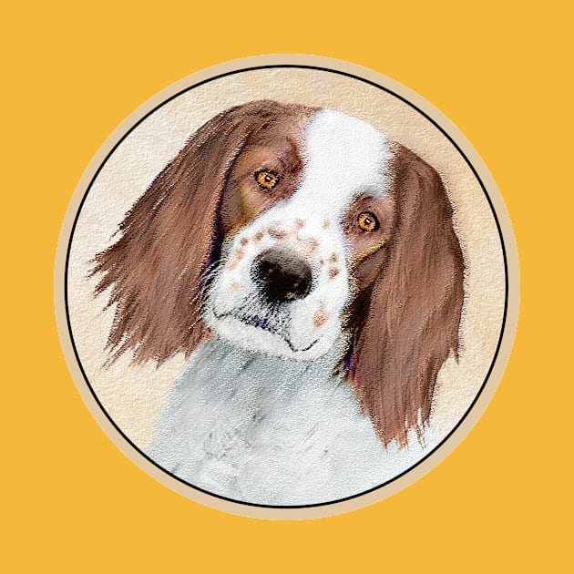 Irish Red and White Setter Painting - Original Art by Alpen Designs