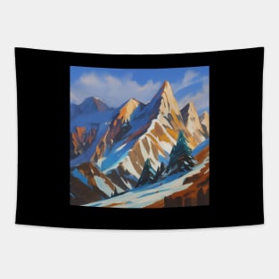 Mountain Fauna Woods Clouds Outdoor Vintage Since Tapestry
