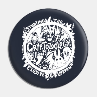 Cryptozoology Shirt Design White Pin