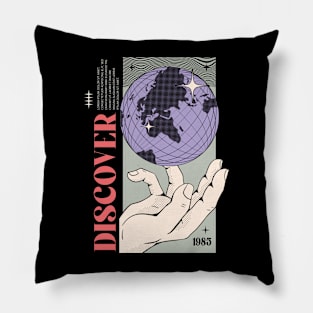 Discover 1985: A Journey Beyond Borders Pillow