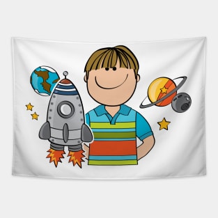 Rocket Kids Tapestry