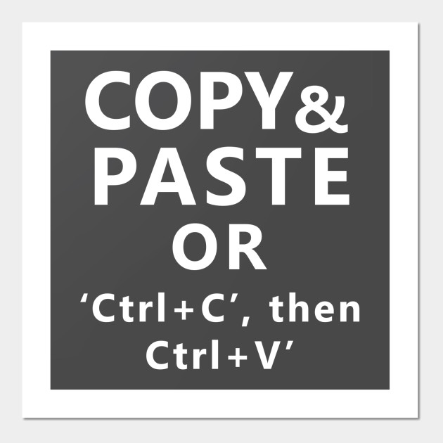 copy paste copy and