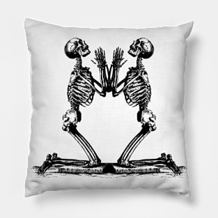 Skull Skeletons Pray Pillow