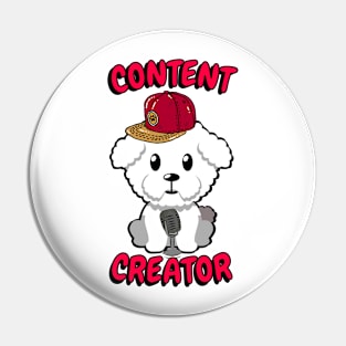Cute furry dog is a content creator Pin