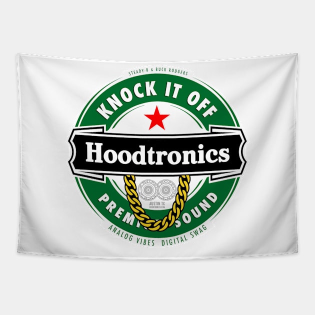 KNOCK IT OFF  (HOODTRONICS) Tapestry by AnalogJunkieStudio